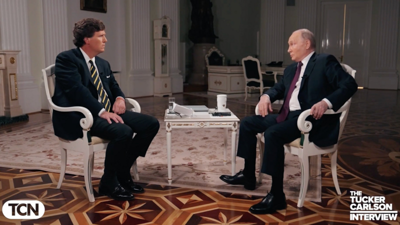 Владимир Путин дал интервью американскому телеведущему Такеру Карлсону. Главное